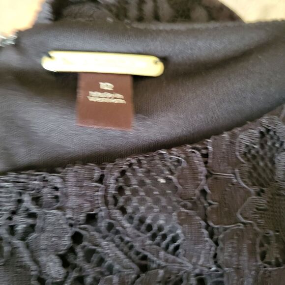 NEW Dana Buchman Black Lace Dress - Size 12 - Picture 3 of 5